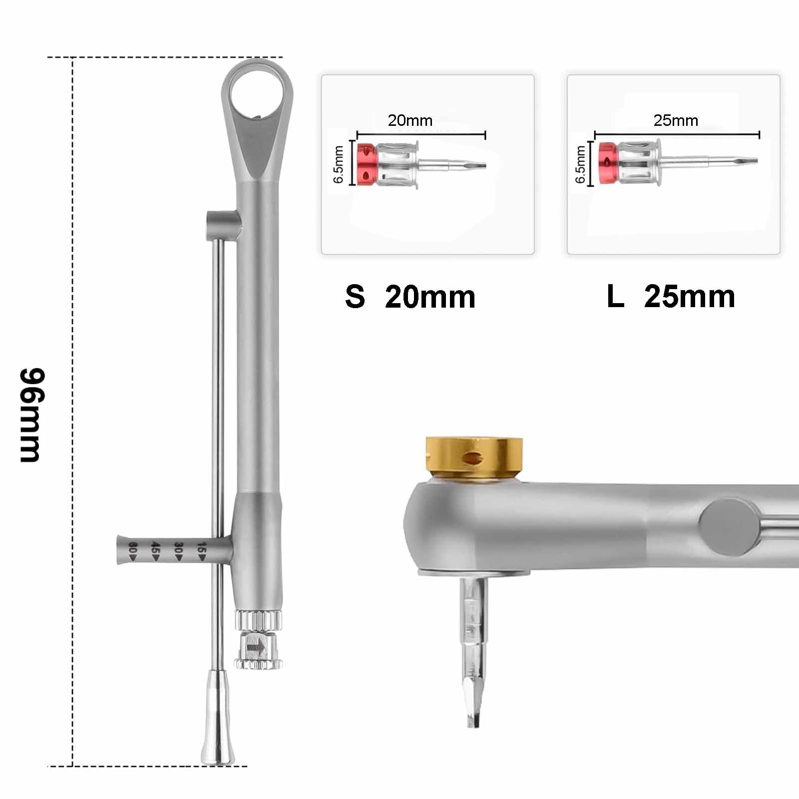 Dental Implant Torque Wrench Kit - Adjustable 10-70Ncm, Universal For Implant Restorations - View #7