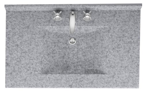 Black Friday Clearance Swanstone CV02231.042 Contour Solid Surface Single-Bowl Vanity Top, 31-in L X 22-in H X 6.25-in H, Gray Granite Best Deal Cheap 🛒 Swanstone CV02231.042 Contour Solid Surface Single-Bowl Vanity Top, 31-in L X 22-in H X 6.25-in H, Gray Granite