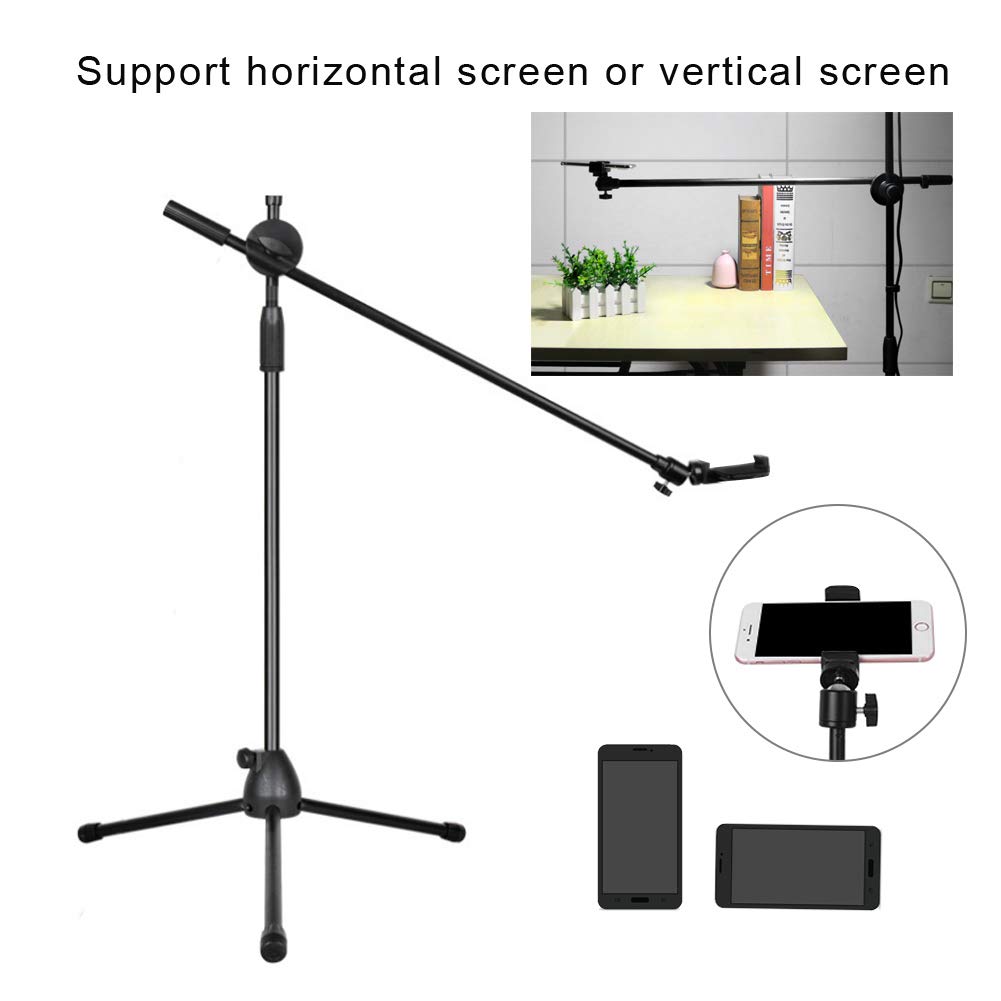 Telefon Stativ Bodenstativ für Smartphone Fotografie Halterung Verstellbarer Ständer für Videoaufzeichnung/Vlogging/Fotografie/Live-Show
