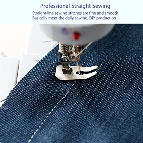 BAMFY Draagbare Naaimachine Met Verlengtafel En Licht, Professioneel Naaigereedschap, Handnaaimachine Makkelijk Te Besturen for Beginners (Color : Red) - Image 8