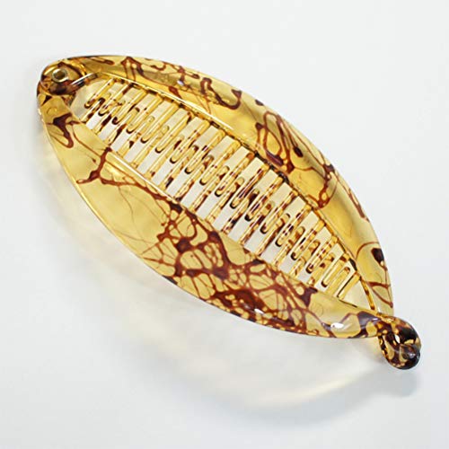 LURROSE 6 peças de presilhas de plástico banana presilhas de cabelo clipe de lentilha clipe de peixe