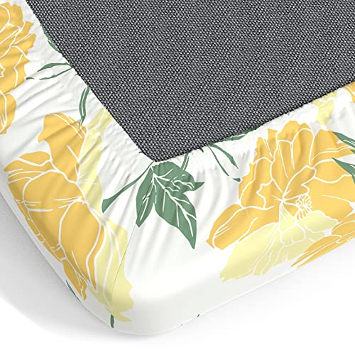 Image of Dreamscape 100% Cotton Queen Fitted Bedsheet with 2 Pillow Covers - (Size 60 x 78 inches, 140 TC, Colour - Beige)