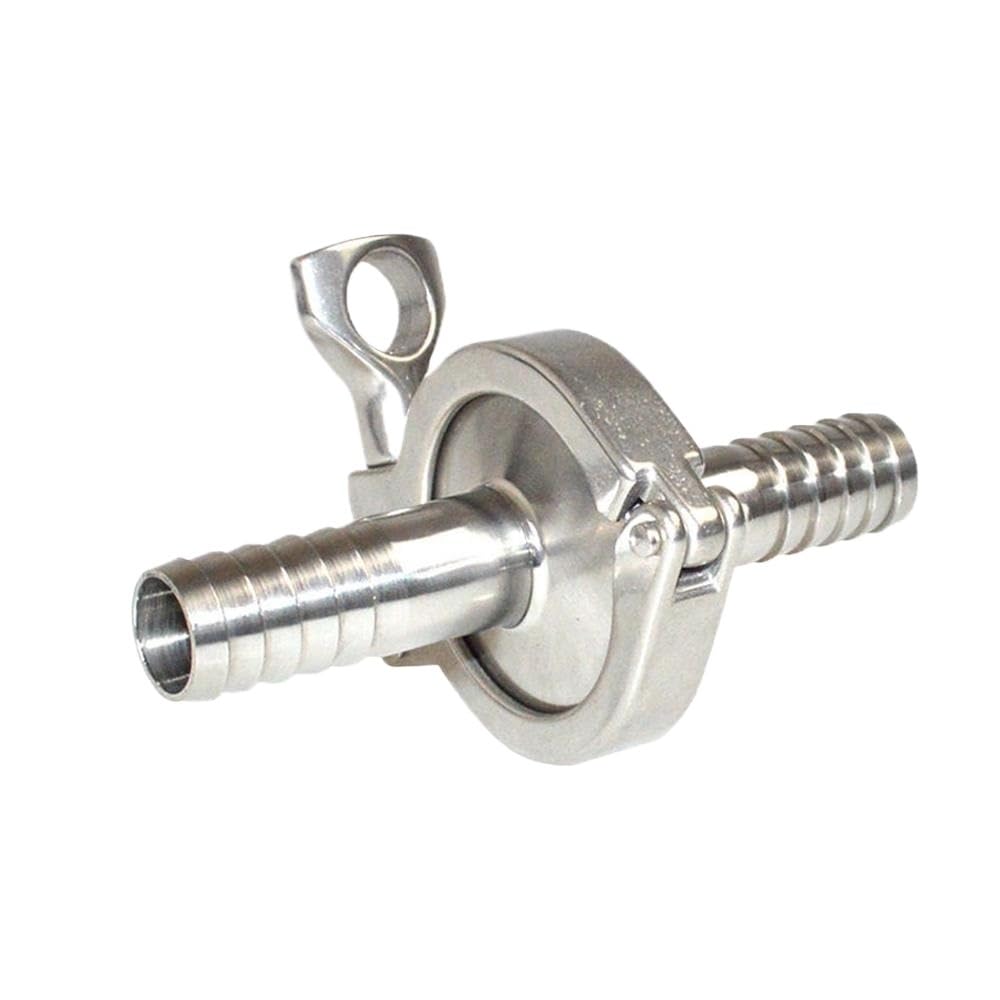 Hose Barb Ferrule +Tri Clamp + PTFE Gasket Stainless Steel Sus SS 304 ZUZAOJUYIN(PTFE Gasket,51mm)