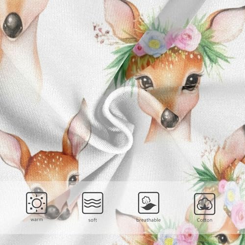 Fun Print Girls Underwear Toddlers 2t Cotton Cute Panties Girl Cute Deer Florals White Animal Kids Briefs Undies3