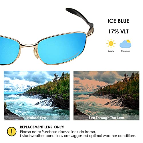 Image of BLAZERBUCK Anti-salt Polarized Replacement Lenses for Oakley Blender OO4059 Sunglass