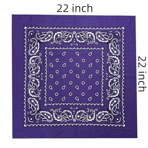 Image of Vamqor 100% Cotton 10 Pack Fine Bandanas