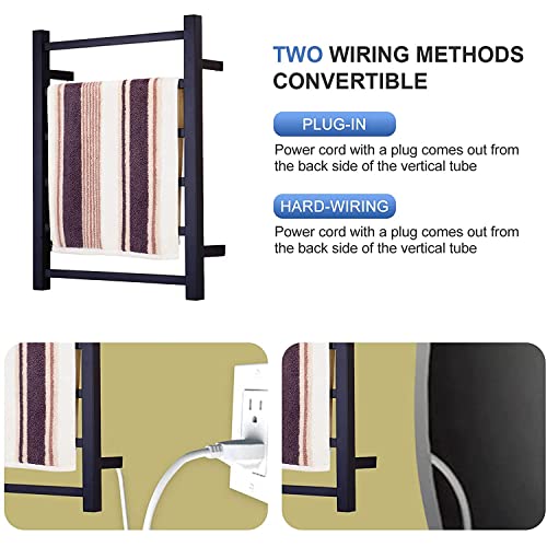 Porte-serviettes chauffant électrique blanc simple à installer pour hôtel - 7