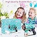Zerhunt Kids Bubble Gun Toy: Automatic 5-Hole Bubbles Machine for Toddlers Party Gift Favors - Great Outdoor Toys with Rich Bubbles for Party Weddings Birthdays Family Fun