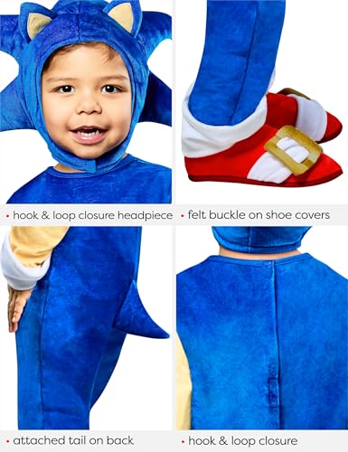 Disfraz Sonic the Hedgehog para niños talla 2T miniatura 4