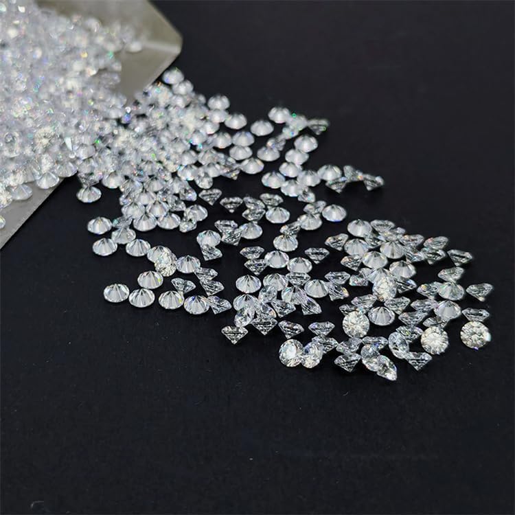 1.0 Carat Per Pack Small Size from 0.7mm to 3.0mm Loose Moissanite Gemstones D Colorless VVS1 Excellent Round Cut for Custom Diamond Jewely
