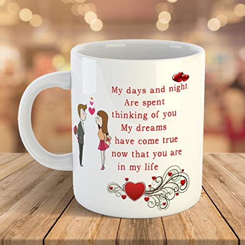 iKraft® Love and Romance Quotes Printed Coffee Mug- Couple Printed Mug- Gift for Lover, Girlfriend, Boyfriend, Wife, Husband 2