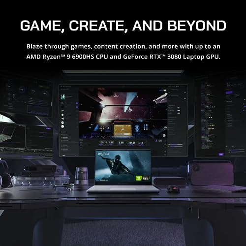 asus ROG Zephyrus G15 15.6'' 240Hz QHD Gaming Laptop, AMD Ryzen 9 6900HS, GeForce RTX 3080 8GB GDDR6, 40GB DDR5 RAM, 1TB PCIe SSD, Tastiera retroilluminata, Webcam HD, Win 11 Pro, Grigio, Scheda USB - Notebook - Immagine 6