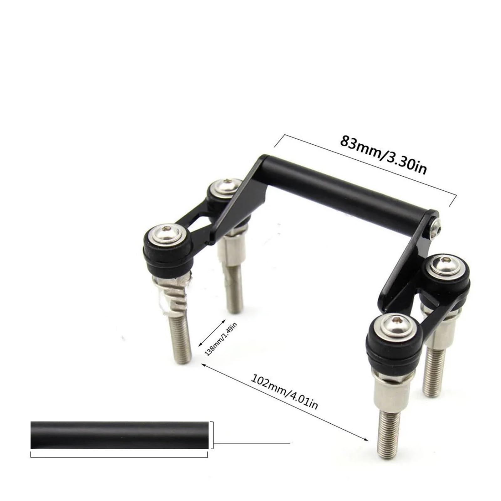 GPS Smartphone Navigationshalterung Für F900R Für F900XR Für F 900 R Für F 900 XR Für F900 R 12mm Lenker Handy-Navigation Halterung USB Lade(Bracket)
