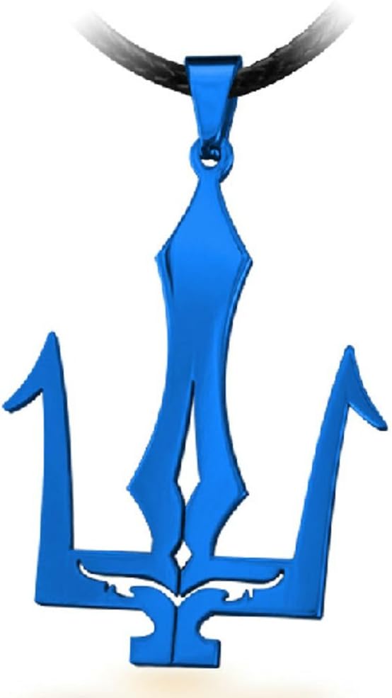 Titanium Steel Men's Jewelry Greece Poseidon Neptune Trident Pendant Necklace Pendant Men Poseidon Logo Fade Eventually Becoming Hypoallergenic Fade Eventually Becoming Attractive Packaging Birthday Gift Valentine's Day Gift for Christmas