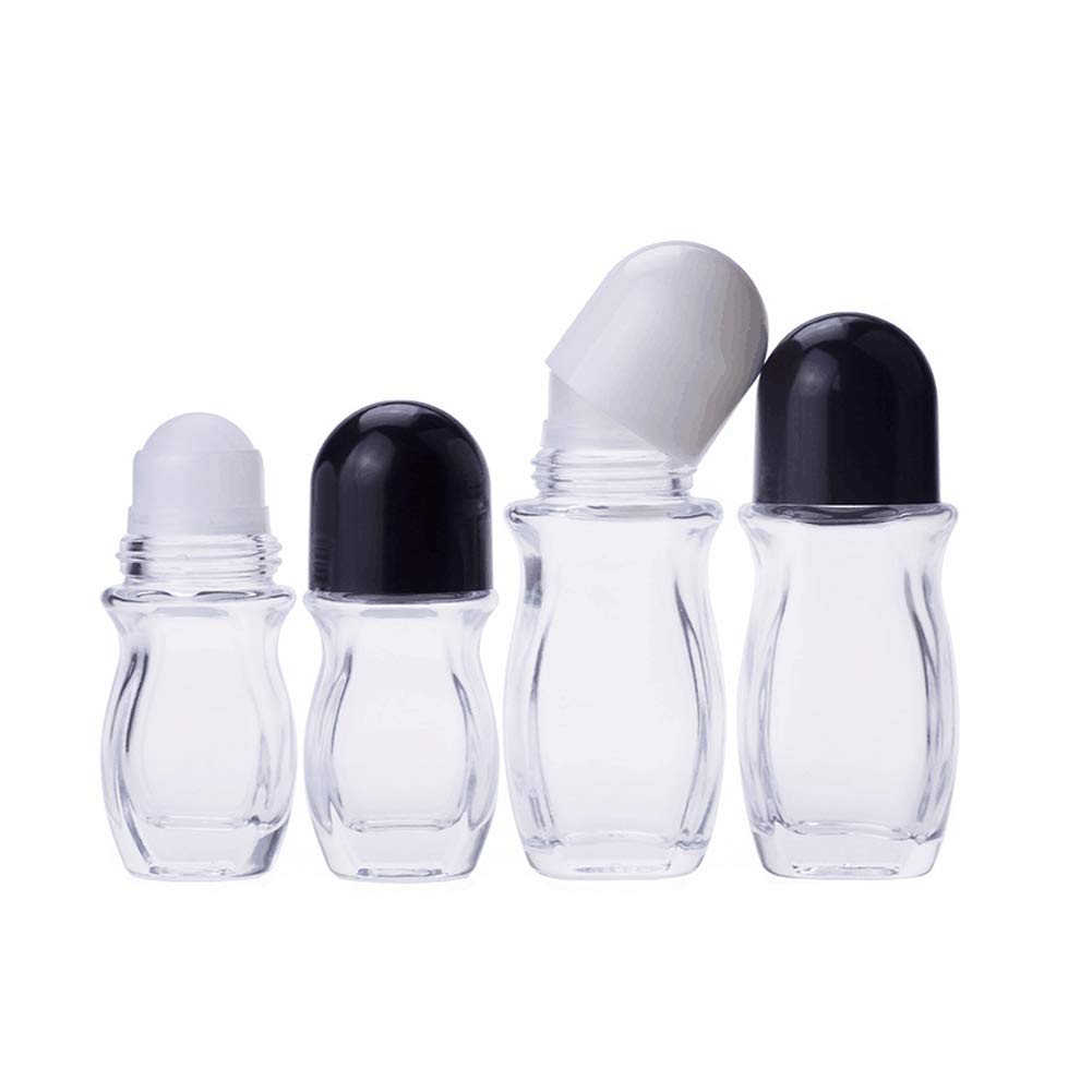 1pc flacone a rullo in plastica 50ml flacone Rollerball riutilizzabile vuoto per deodorante fai da te oli essenziali profumo cosmetici strumento di bellezza  66