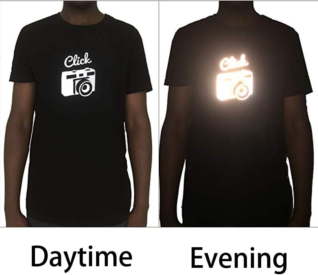 FUNKAKA Heat Transfer Vinyl Reflective Dark Gray HTV Roll, 12" x 50ft Reflective Iron on Vinyl for All Cutter Machine, Reflective HTV Vinyl for T-Shirts Easy to Cut & Weed for Heat Vinyl DIY Design