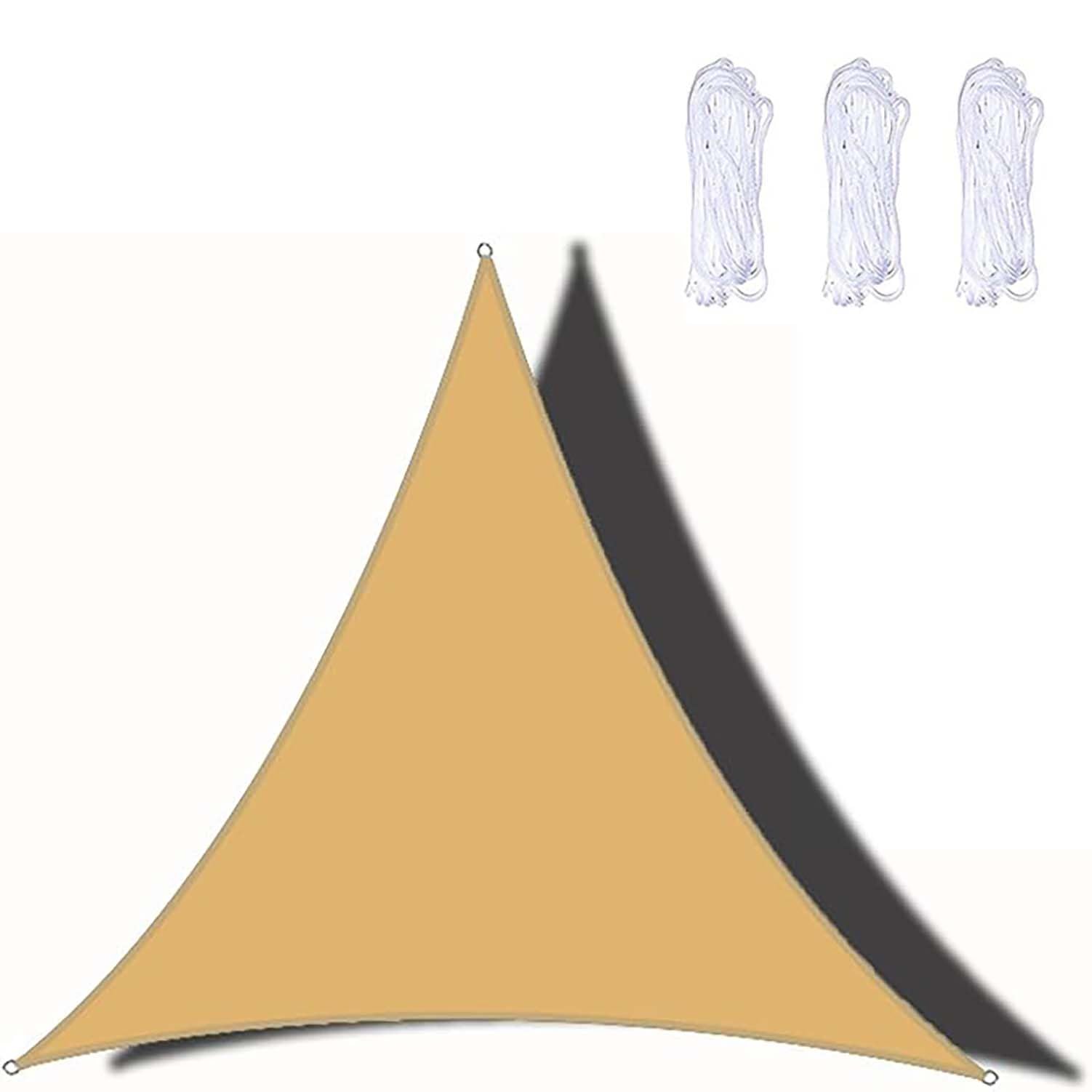 Toile ombrage imperméable tissu Oxford voile d'ombrage triangle 3x3x3