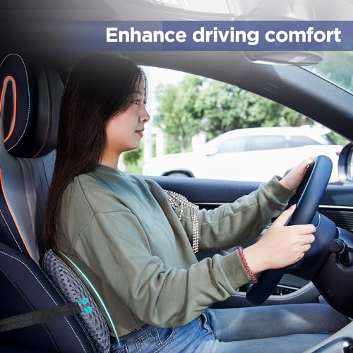 image for BYMECOST Lumbar Support Pillow for Office Chair, Car Lumbar Pillow Low