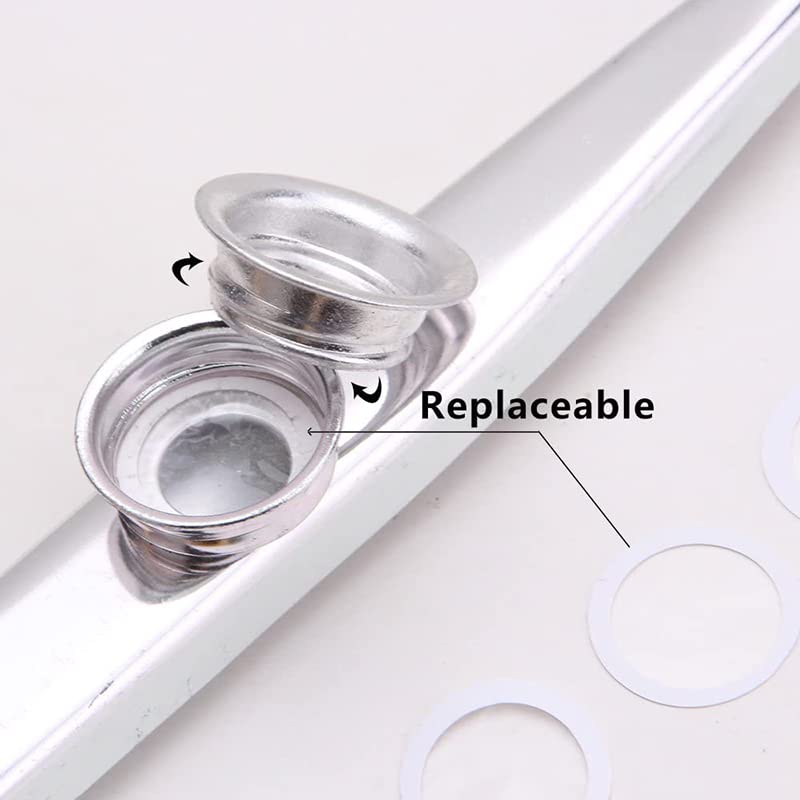 BEAUTYBIGBANG Kazoo en alliage d’aluminium avec cinq membranes pour flûte à diaphragme, bouche, kazoos, instruments de… - Les Beatles, Paul McCartney, John Lennon, RIngo Starr, George Harrison BEAUTYBIGBANG Kazoo en alliage d'aluminium avec cinq membranes pour flûte à diaphragme, bouche, kazoos, instruments de… – Image 3