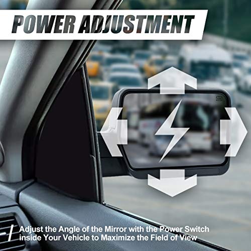 Passenger Right Side Rear View Mirror - Power Adjust - Manual Folding - Heated Glass - Compatible With Ford F150 2004-2014 #TOP2