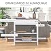 HOMCOM Mesa de Consola Multifuncional Mesa Auxiliar para Sala Pasillo Comedor con...