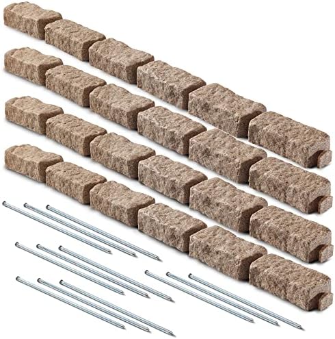 Beuta Landscape Edging | Garden Edging Border | Faux Stone Bricks...