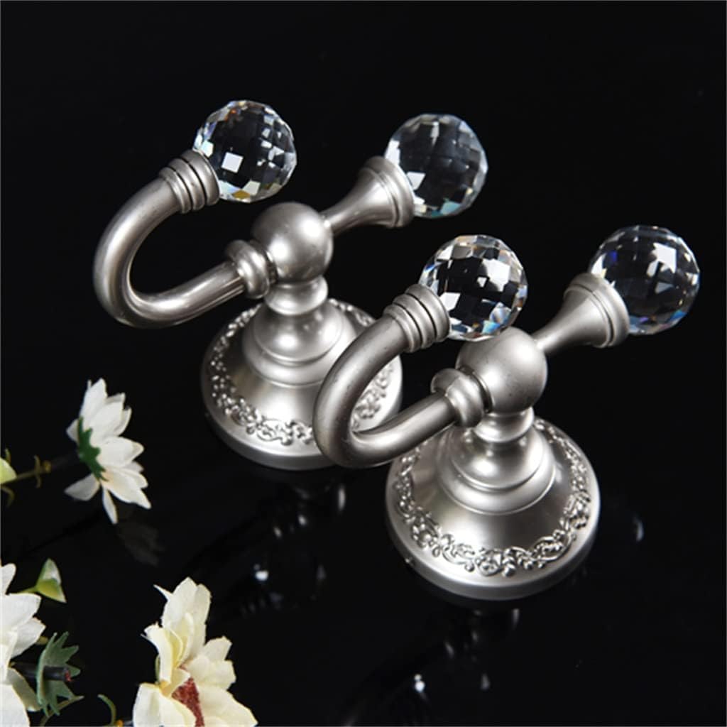 FMURY Zinc Alloy Crystal Curtain Hook Tie Hook Tie Rope Hook Curtain Wall Hook Wall Hook(D)