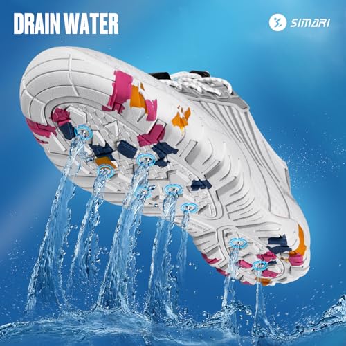 Image of SIMARI Water Shoes for Women Men - Barefoot Quick-Dry Aqua Socks | Lightweight Swim Shoes for Surfing, Swimming, Beach Sports, Kayaking, Diving | Non-Slip Design