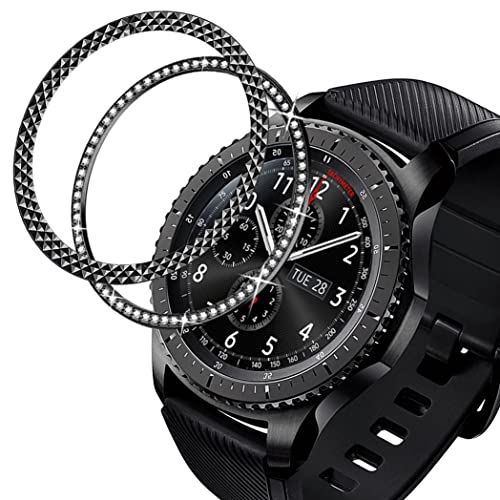 Coque de montre Samsung Galaxy Watch 4 Classic 46mm noir strass
