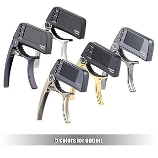 KOCAN Capo,Capo de guitare,TCapo20 multifonctions en aluminium alliage 2-en-1 guitare Capo Tuner avec écran LCD pour guitare Folk acoustique normale basse chromatique - Les Beatles, Paul McCartney, John Lennon, RIngo Starr, George Harrison KOCAN Capo,Capo de guitare,TCapo20 multifonctions en aluminium alliage 2-en-1 guitare Capo Tuner avec écran LCD pour guitare Folk acoustique normale basse chromatique – Image 4