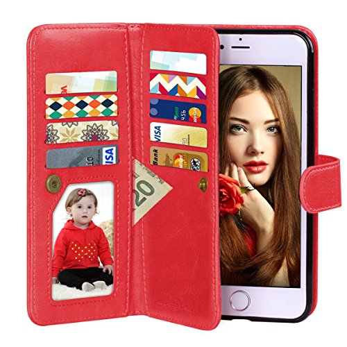 Vofolen Cover for Galaxy S10 Plus Case S10+ Wallet Card Holder ID Slot Sliding Hidden Pocket Anti-Scratch Dual Layer Protective Hard Shell Rugged TPU Bumper Armor for Samsung Galaxy S10 Plus