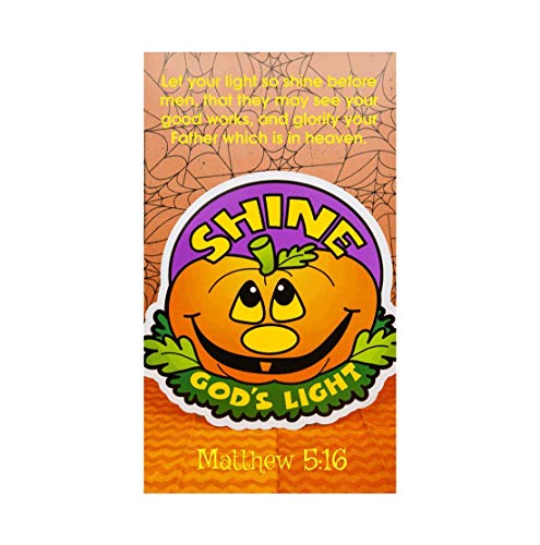 Biblebanz 100 “Let Your Light Shine” Christian Halloween Pocket Cards