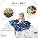Shop-A-Tot Shopping Cart Cover for Baby - Padded High Chair Cover with Sealable See-Through Windows & Toys