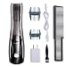 BESTBOMG Pro Outliner Vacuum Trimmer Hair Clipper for Men Vacuum Haircut Barber Kit Cordless Vacuum Hair Trimmer with USB Rechargeable Lithium Ion, 3 Combs Dual Voltage 110-120 VAC, Black