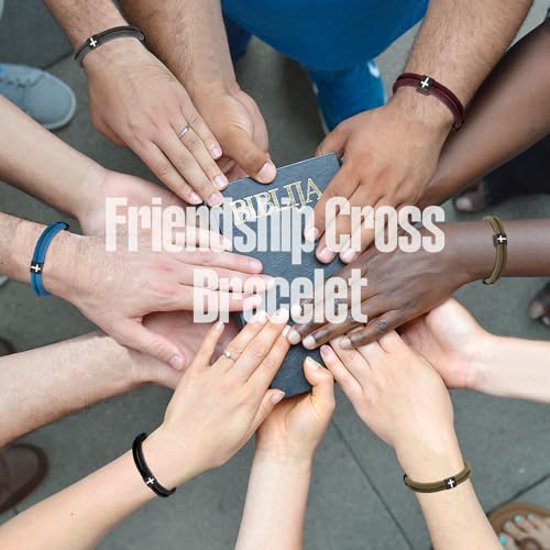 6 Pcs Braided Cross Bracelet Adjustable Rope Jesus Bracelet Christian Religious Gift for Men Women WWJD Wristband Metal Knot4