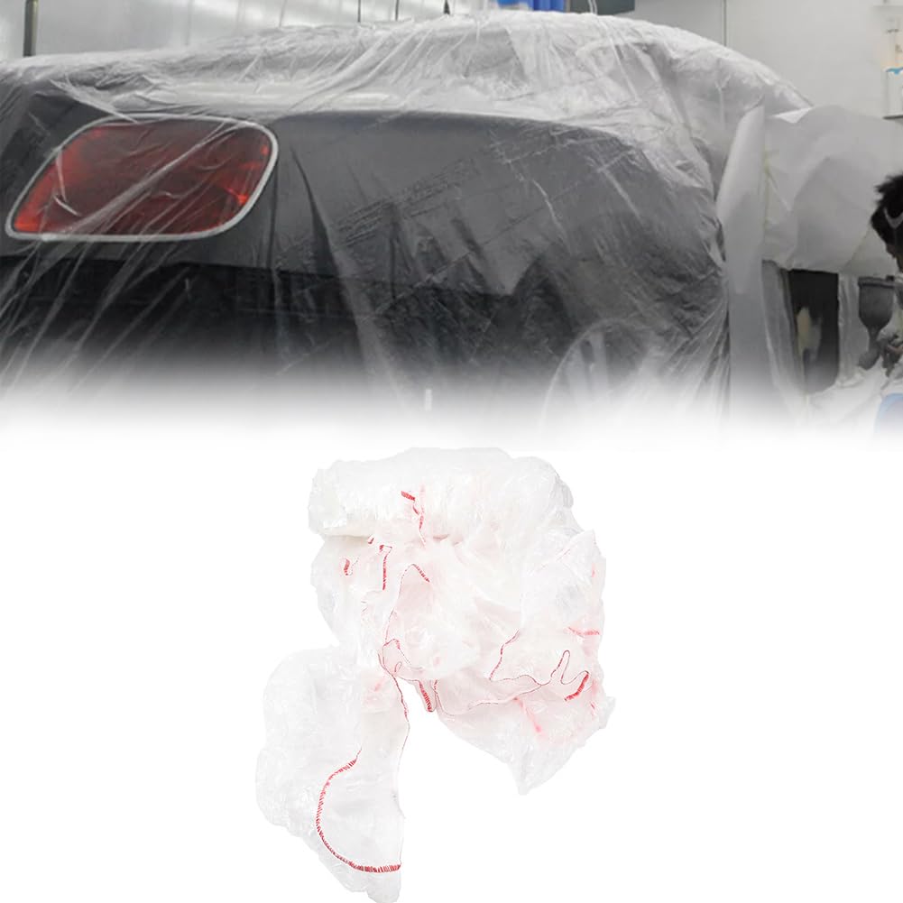 Newsmarts 1 Pc Block Cover Car Protective Masking Portable Masking Paper Thicken PE Clear M Disposable