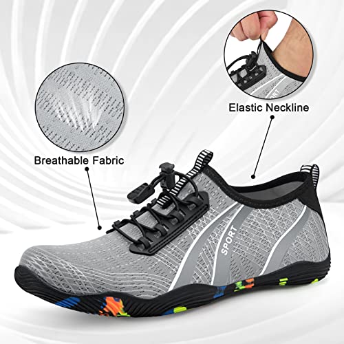 Image of ATHMILE Water Shoes for Men Women River Swim Beach Pool Adult Quick Dry