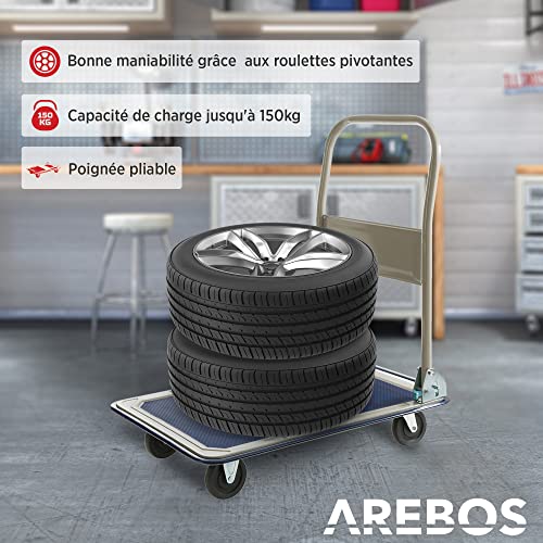 Arebos Carrello di trasporto | Piattaforma |