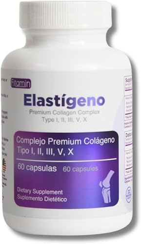Elastigeno Premium Collagen Complex 500mg Cápsulas - 60ct