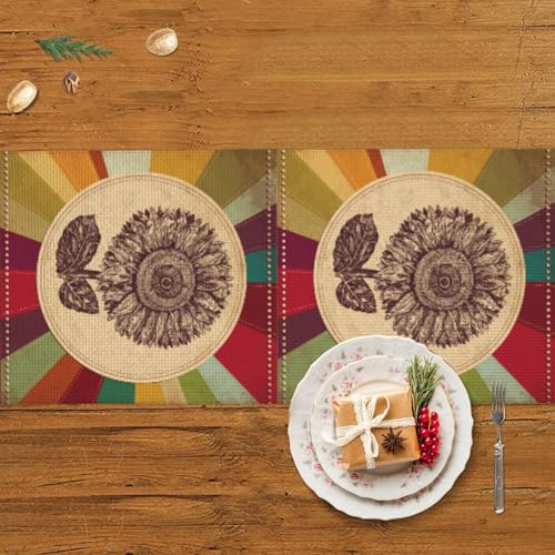 Chemin de table de Noël multicolore pour une décoration intérieure et extérieure