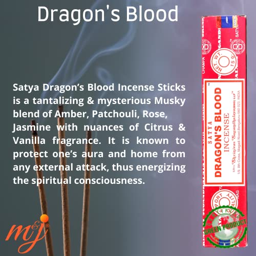 Original Satya Nag Champa Dragon's Blood Incense Sticks - Image 2