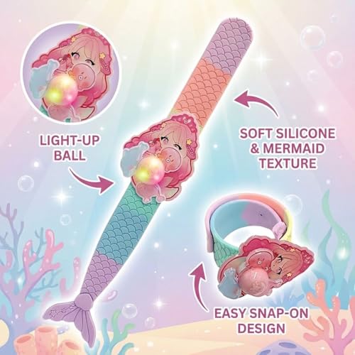 Image of FunBlast Space Wrist Band for Kids - Kids Wrist Bands for Boys and Girls, Slap Band Cute Bracelet with LED Light Up, Return Gift for Kid
