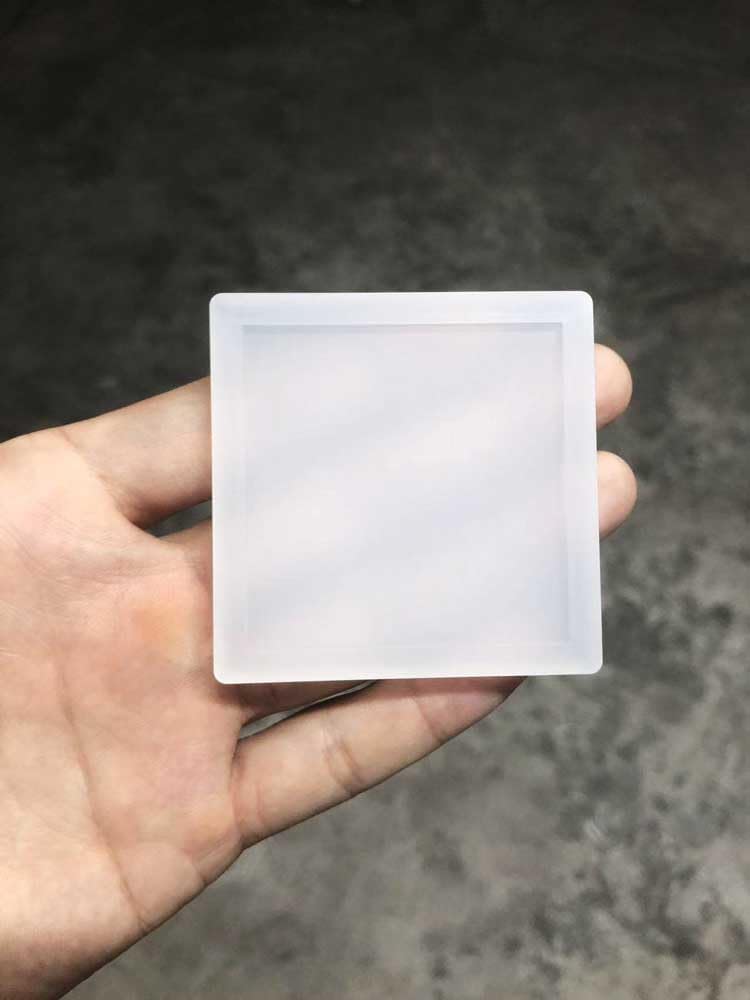 Bandeja con ranura for laboratorio de caucho de silicona: con ranura cuadrada/redonda de doble forma for organización de muestras(D100x5mm)