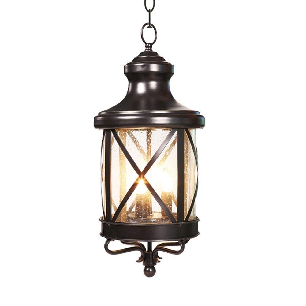 Chandelier extérieur suspendu pour illuminer vos soirées sur le balcon du patio