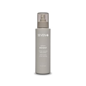 SEVEN Borato Boost Total Volume Prep Spray, Root Lift Volumizing Hair Spray for Fine Hair, Lightweight Styling Primer, Dry Shampoo Alternative, ProVitamin B5 Chamomile Formula, 8oz