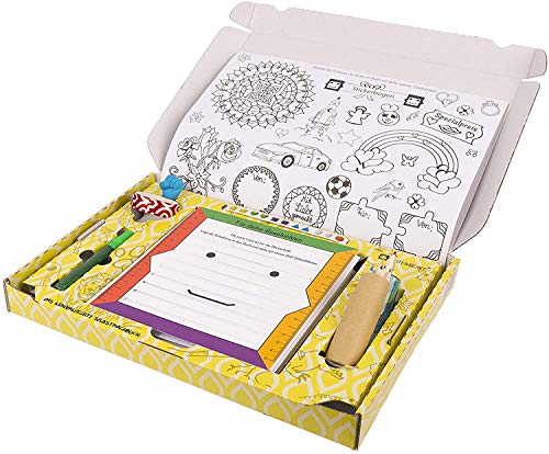 Preisvergleich Produktbild SEITENBUNT - Das große Bastelset, Geschenkset für Kinder, Kindermalbuch, Stickerbuch, Sticker zum Ausmalen, Ausmalheft, Selbstmachbuch