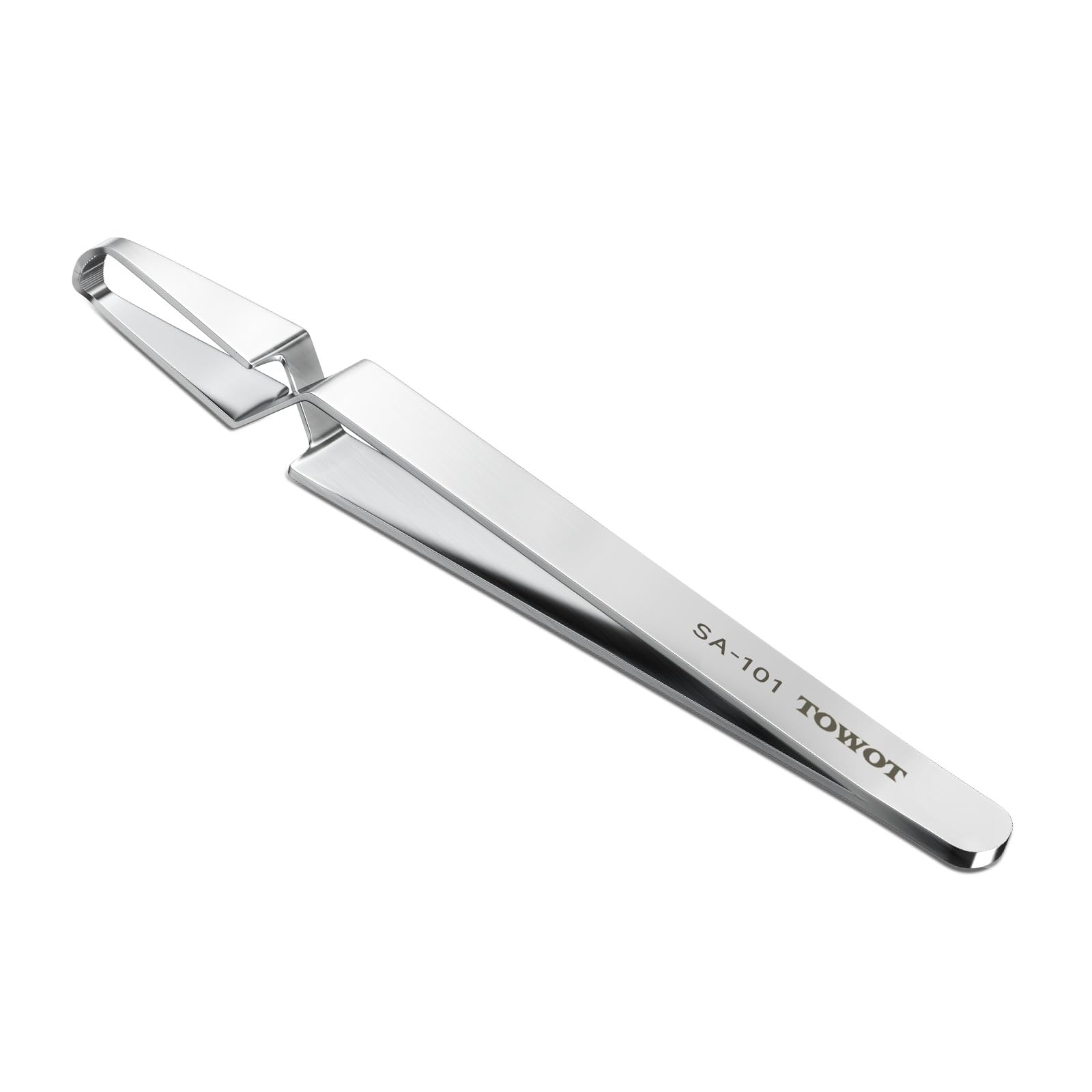 TOWOT Tick Tweezers for Pets,Stainless Steel Tick Removal Tool for Dogs & Cats, silvery