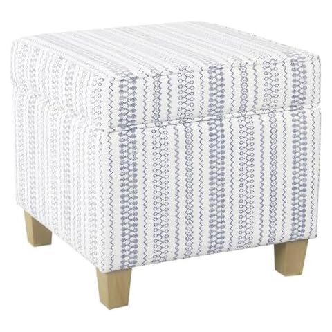 HomePop Classic Square Storage Ottoman K7342-F2359 Cover