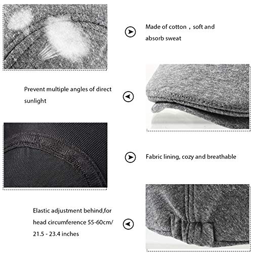 4 Pieces Men's Flat Cap Ivy Gatsby Newsboy Hat Driving Cabbie Hunting Cap #TOP5