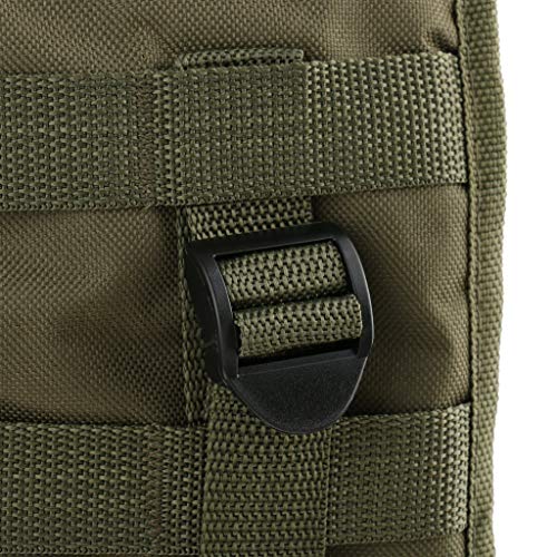 Inzopo Molle Kampfweste mit Kampfgürtel Jagdgeschirr Plate Carrier Chest Rig Armeegrün